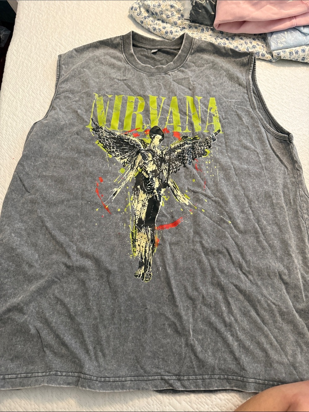 Men’s NRVANA shirt sleeveless XXL New
